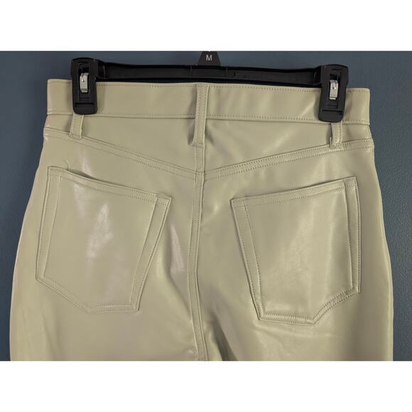 Abercrombie & Fitch Pants Womens 28 6S Vegan Leather The 90s Straight High Rise - Picture 5 of 6